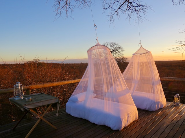 cama con mosquitera
